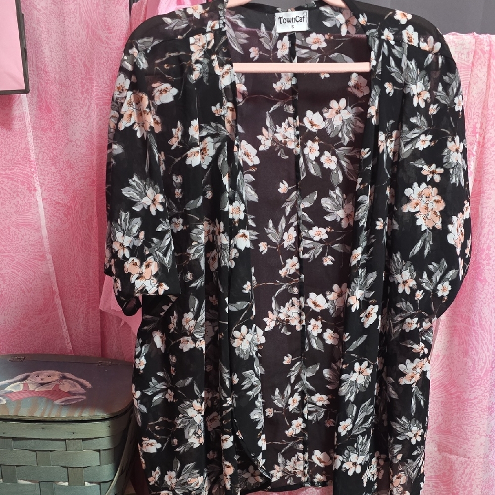 Floral Sheer Kimono